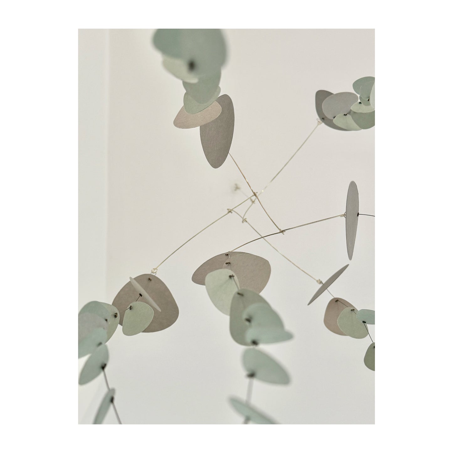 N.38 Kinetic Mobile Eucalyptus Pale Green & Gray