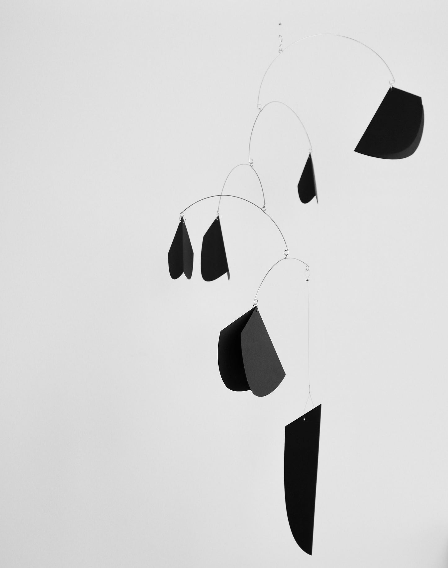 Kinetic Mobile - Japandi - Black Geometry