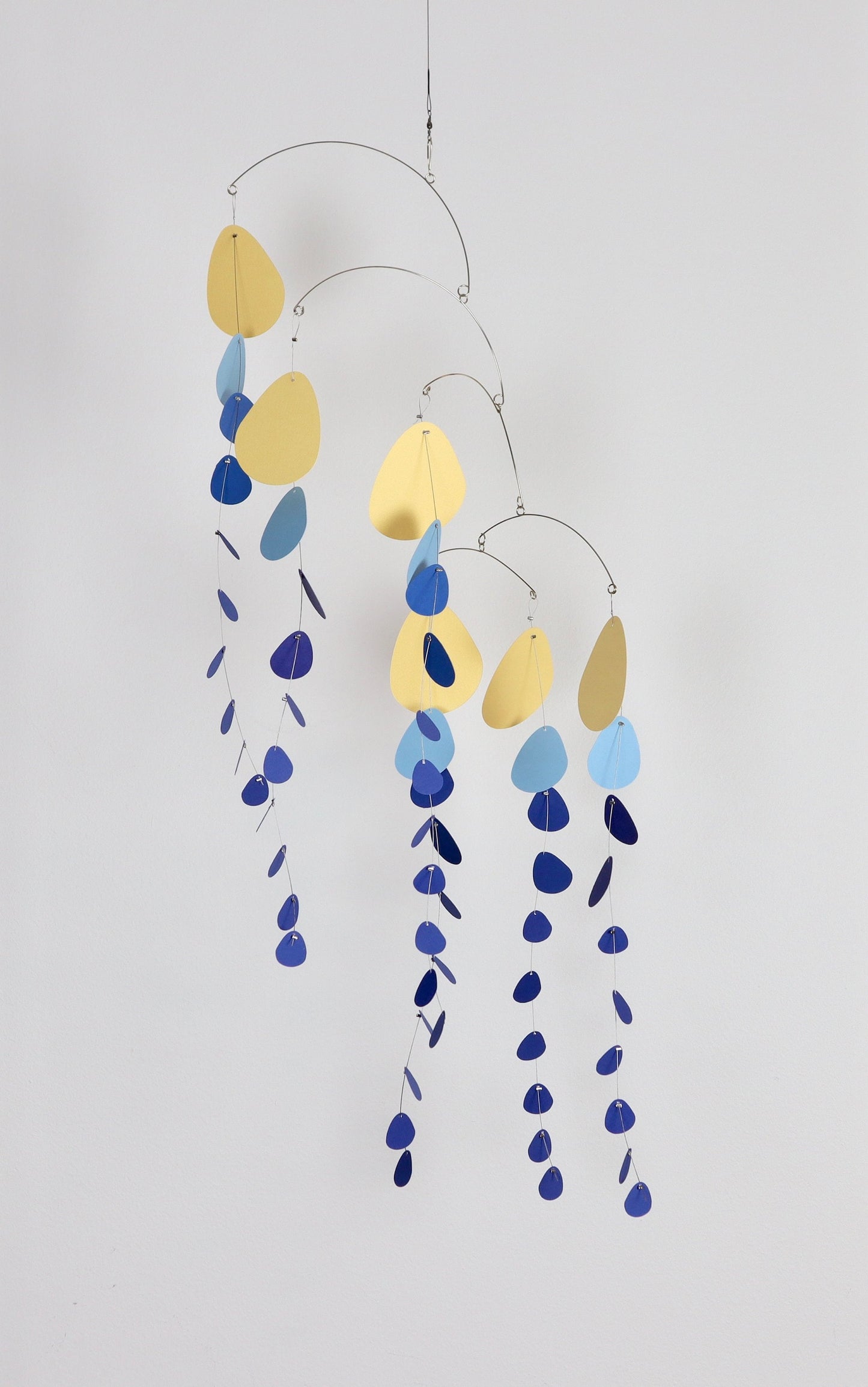 N.36 Kinetic Mobile Eucalyptus Yellow & Blue