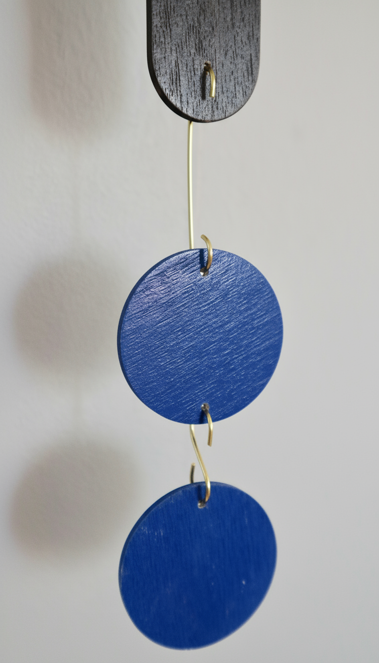 Kinetic Mobile N.11 - Bauhaus Inspired Color Palette