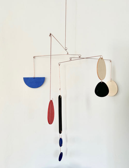 Kinetic Mobile N.11 - Bauhaus Inspired Color Palette
