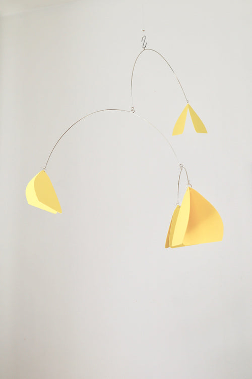 4-Yellow Butterflies, Kinetic Mobile