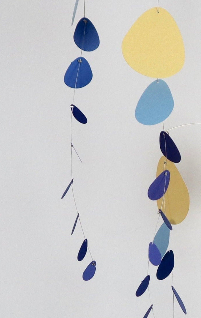 N.36 Kinetic Mobile Eucalyptus Yellow & Blue