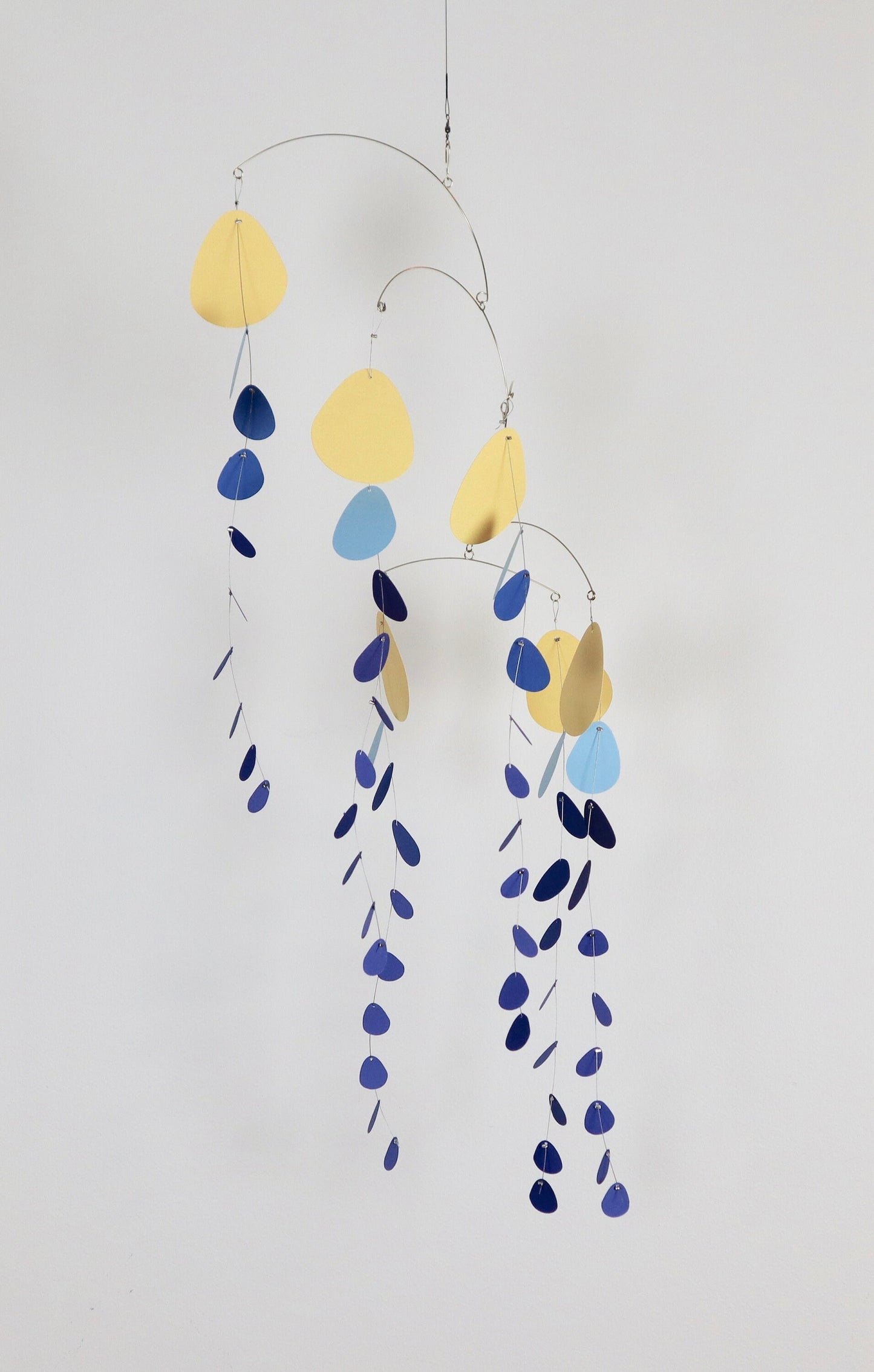 N.36 Kinetic Mobile Eucalyptus Yellow & Blue