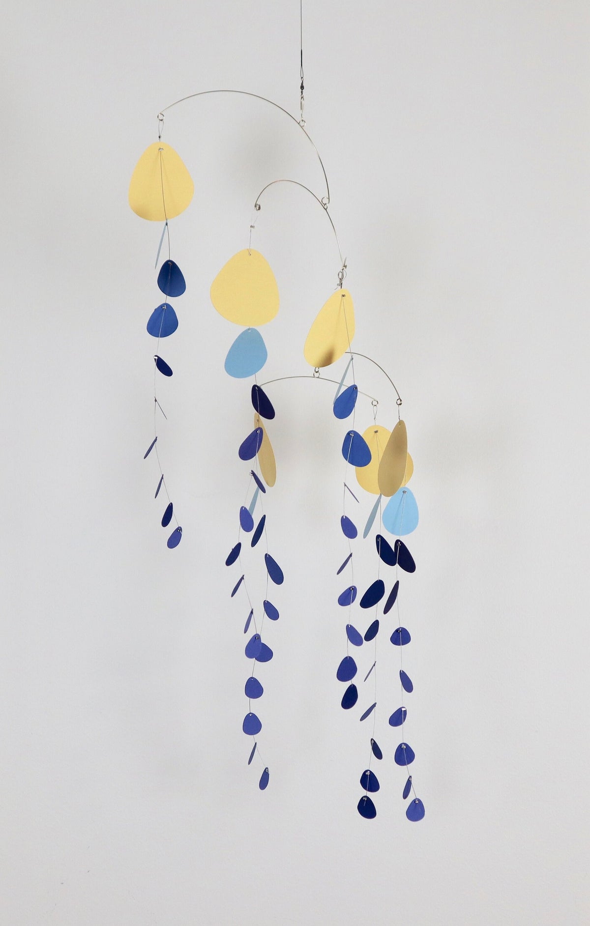 N.36 Kinetic Mobile Eucalyptus Yellow & Blue